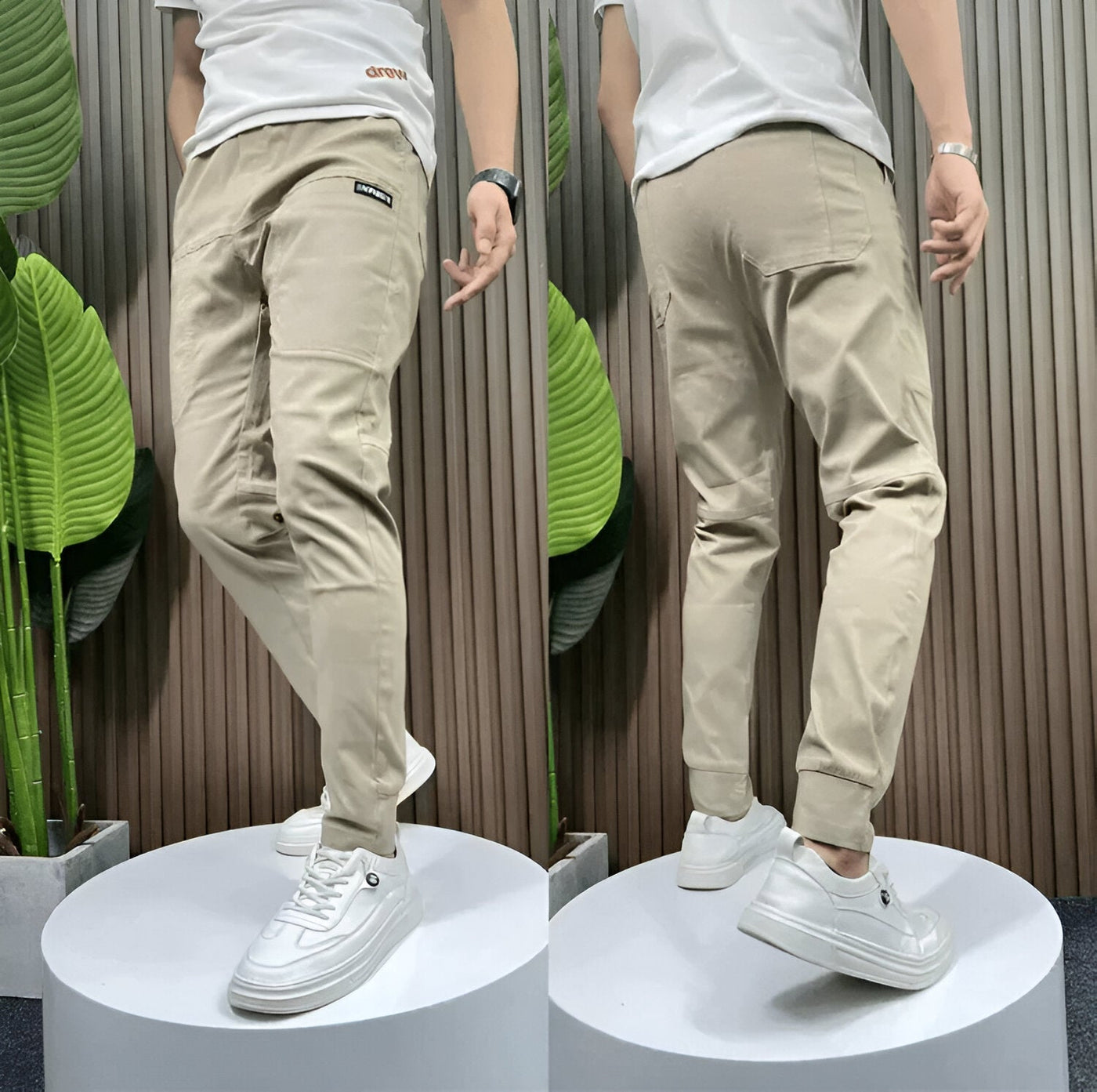 Alessio pantalon cargo strech